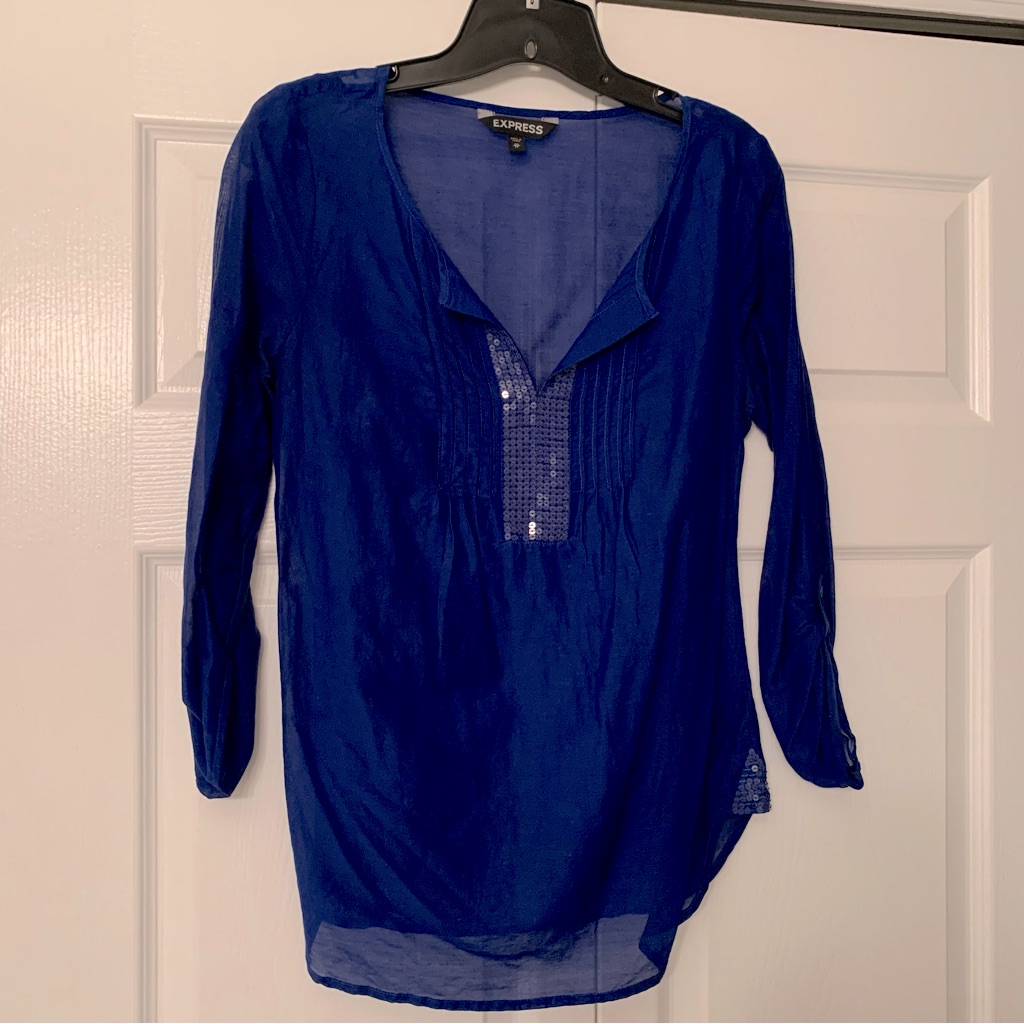 Express Pullover Tunic With Sequins